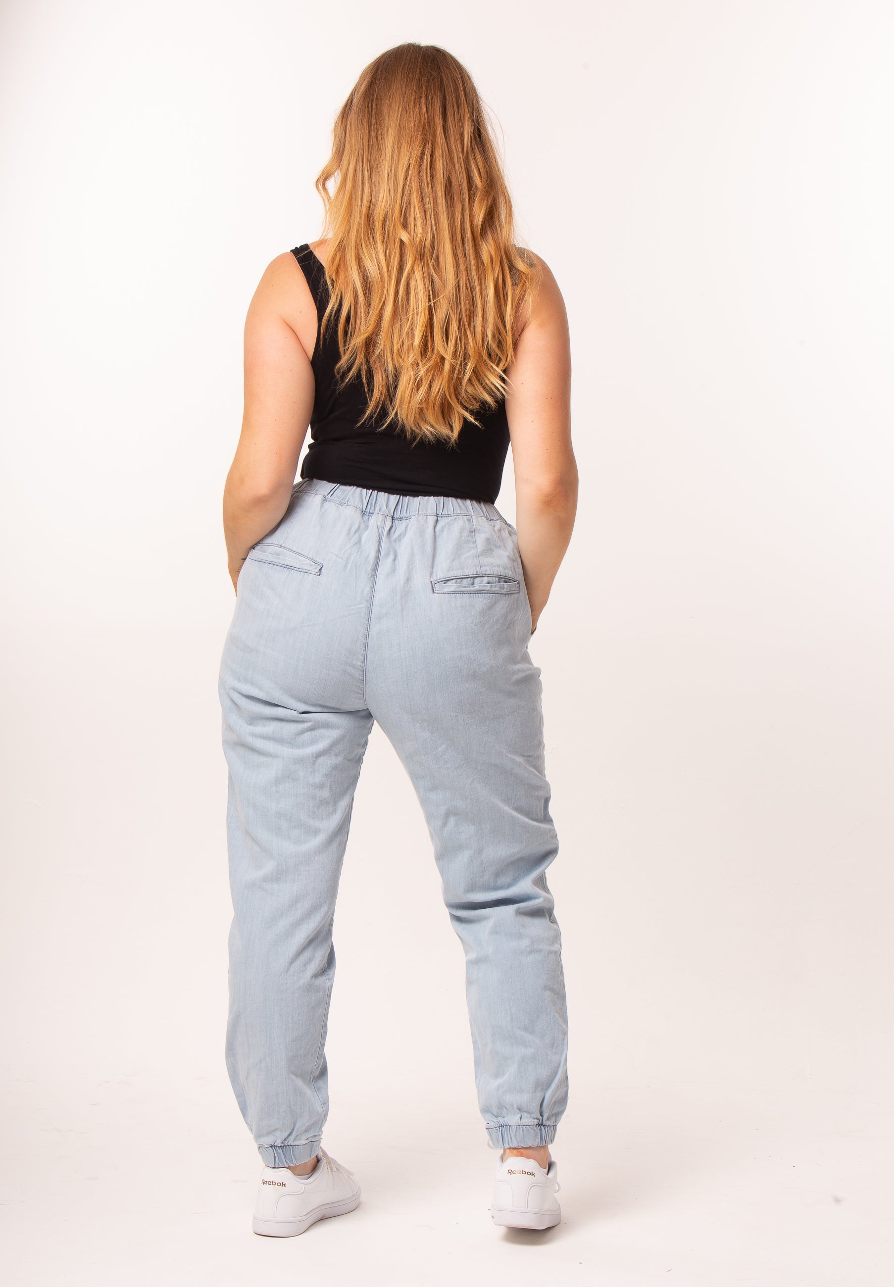 YOURS Plus Size Light Grey Cuffed Stretch Joggers